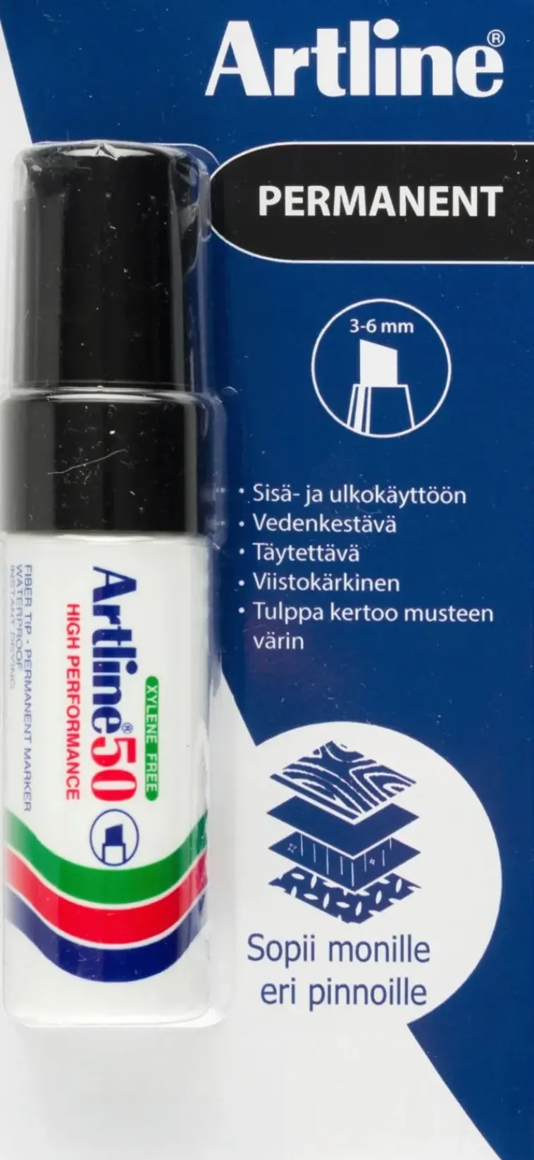 Artline Toimistotarvikkeet>Huopakyna 50 Musta