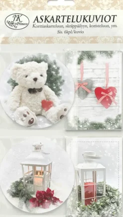 J.K. Primeco Askartelutarvikkeet>Askartelukuvio Joulukuvat Punainen