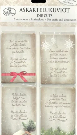 J.K. Primeco Askartelutarvikkeet>Askartelukuvio Joulutoivotukset Natur