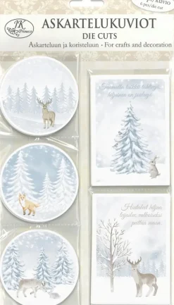 J.K. Primeco Askartelutarvikkeet>Askartelukuvio Talvimetsa + Teksti
