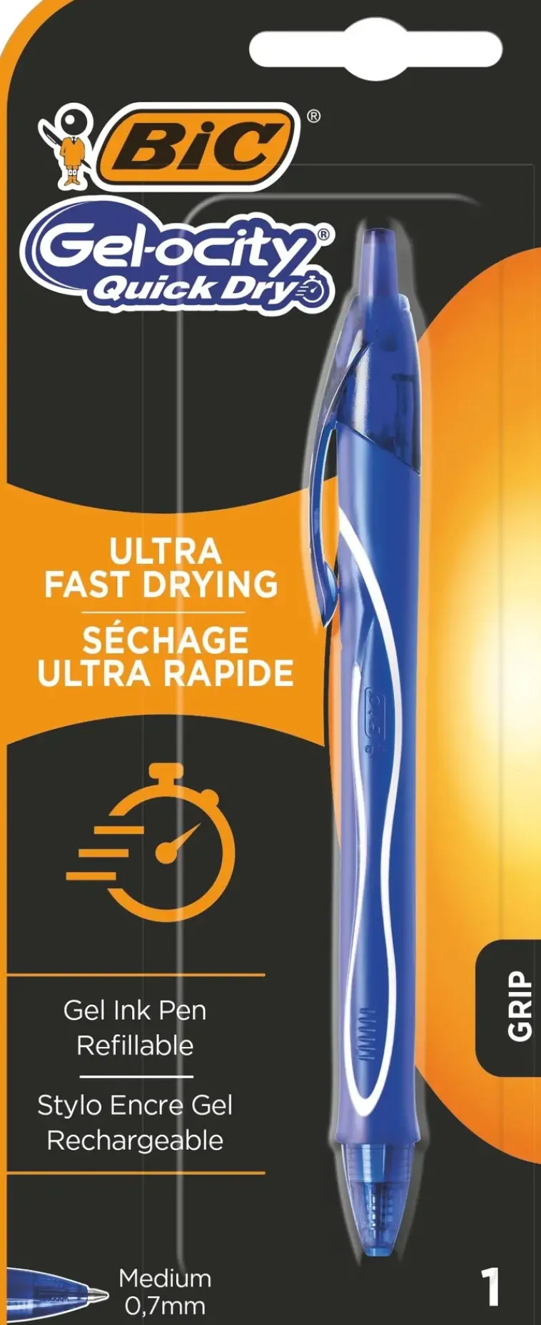 BiC Toimistotarvikkeet>Gelocity Quick Dry Geelikyna Sininen 1 Kpl