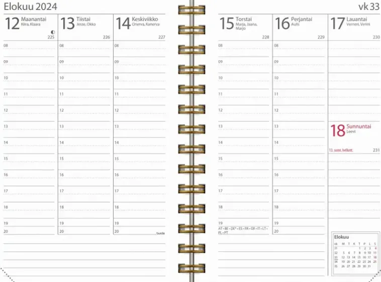 Burde Kalenterit>Kalenteri 2024 Exclusive Style