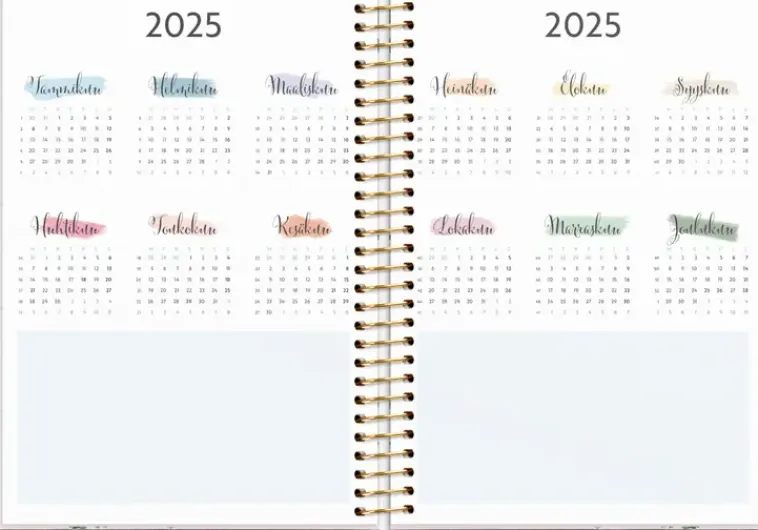 Burde Kalenterit>Kalenteri 2024 Life Organizer