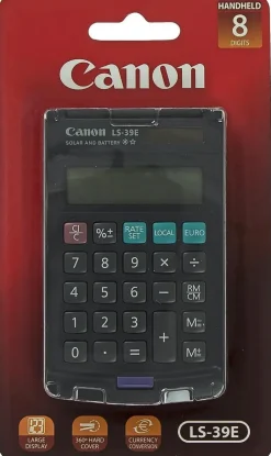 Canon Laskimet>Ls39E Taskulaskin Tummanharmaa