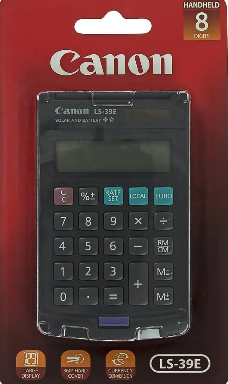 Canon Laskimet>Ls39E Taskulaskin Tummanharmaa