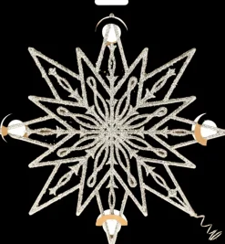 Weiste Sesonkijuhlatarvikkeet>25Cm Filigraani Latvatahtihopea Bioglitteri