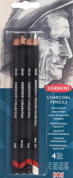 Derwent Askartelutarvikkeet<Hiilikynat 4Kpl