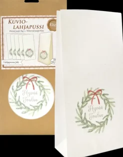 J.K. Primeco Askartelutarvikkeet>Eko Lahjapussi Kranssi 5Kpl/Ptk