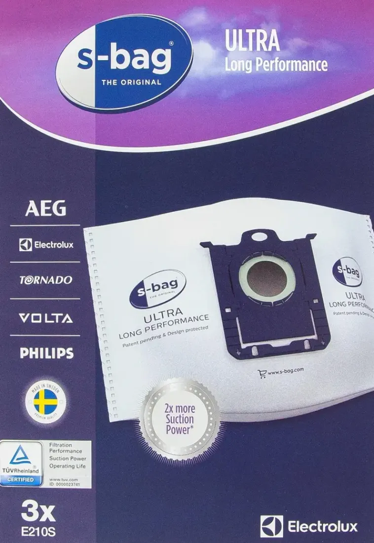 Electrolux Imurit Ja Tarvikkeet<Polypussi S-Bag Ultra Long Performance E210S 3 Kpl