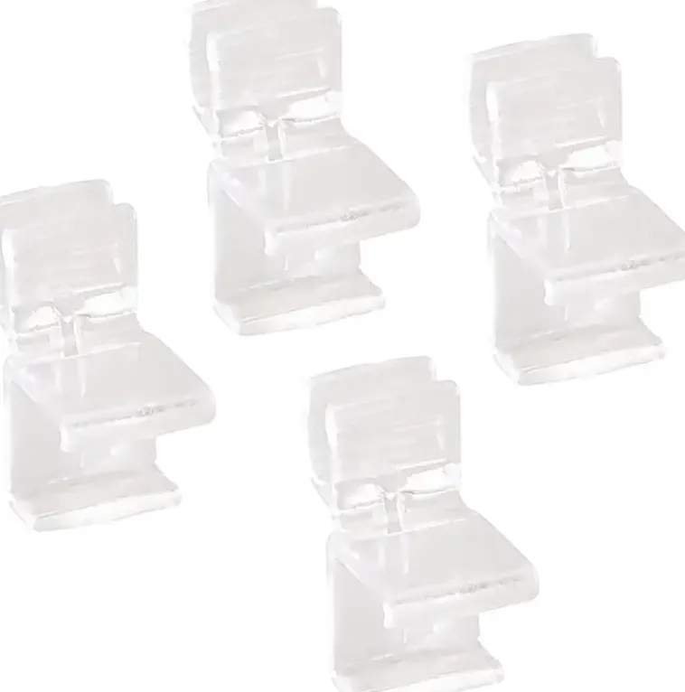 Elfa Säilytyskalusteet<Classic/Decor Lankahyllyn Pidike 230930 4Kpl Lapikuultava