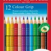 Faber-Castell Toimistotarvikkeet>Varikynat Colour Grip 12Kpl