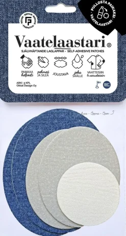 FabPatch Käsityötarvikkeet>Vaatelaastari, Arki - Helppo, Hankaamalla Kiinnittyva Tekstiilien Korjauspaikka