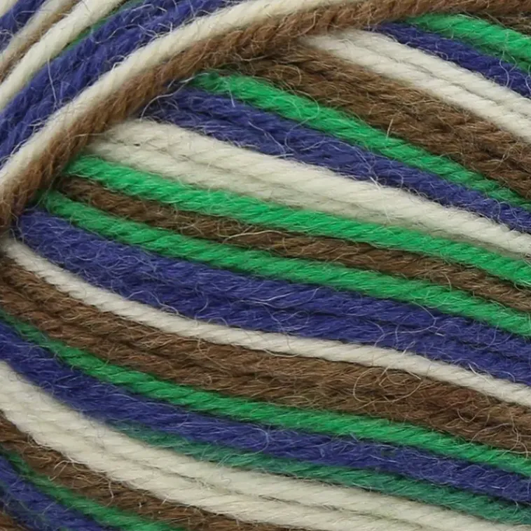 Novita Käsityötarvikkeet>Fazer X Neulelanka 7 Veljesta Karkkiraita Vihreita Kuulia