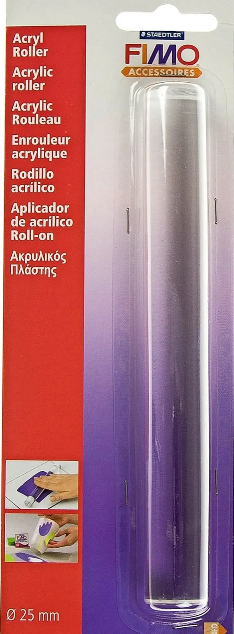Fimo Askartelutarvikkeet>Akryylikaulin, 1 Kpl