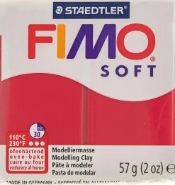 Fimo Askartelutarvikkeet<Soft Muovailumassa, Joulunpunainen, 57 G