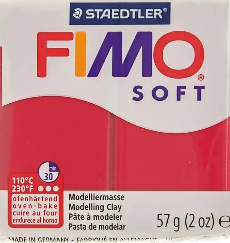 Fimo Askartelutarvikkeet<Soft Muovailumassa, Joulunpunainen, 57 G