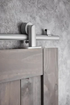 Habo Säilytyskalusteet<Liukuovenkisko Compact Hopea Ylaasennus