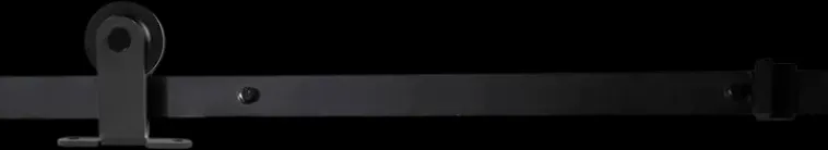 Habo Säilytyskalusteet<Liukuovenkisko Retro Musta Ylaasennus