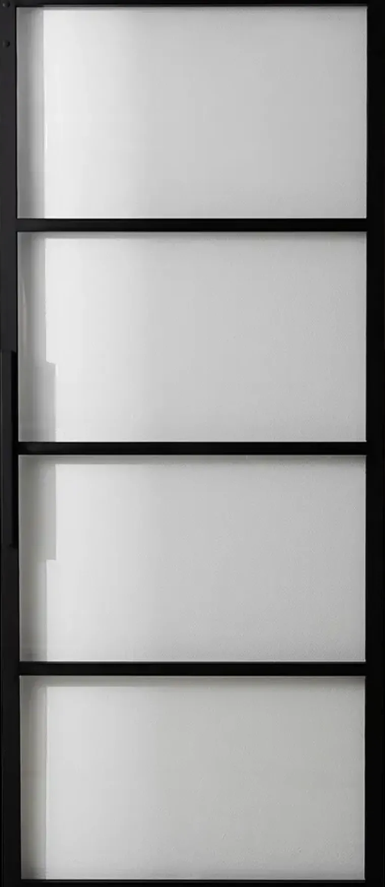 Habo Säilytyskalusteet<Ovi Square 900X2133X28 Musta /Lasi