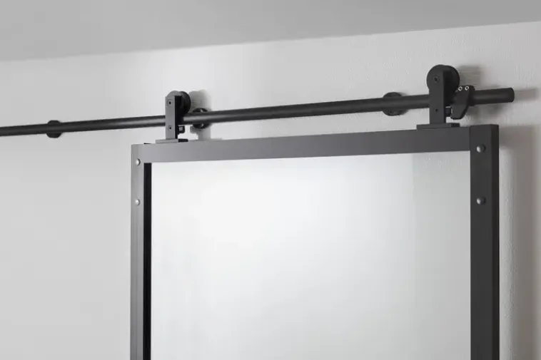 Habo Säilytyskalusteet<Ovi Square 900X2133X28 Musta /Lasi