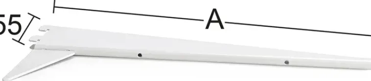 Habo Säilytyskalusteet<U-Kannatin 611 55Cm Valkoinen