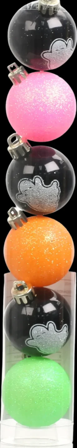 NNX Sesonkijuhlatarvikkeet>Halloween-Koristepallo Haamu 45 Mm 6 Kpl