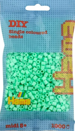 Hama Askartelutarvikkeet<Midi Silityshelmet Pussissa, 1000 Kpl, Pastelli Minttu