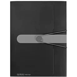 Herlitz Paperitarvikkeet>Kulmalukkokansio A4 Easy Orga Musta Lapinakymaton