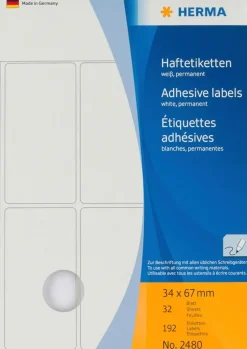 Herma Toimistotarvikkeet>Etiketti 34X67Mm