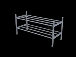 House Eteiskalusteet<Kenkateline 2-Kerrosta Tummanharmaa 76X30X38Cm