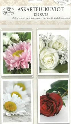 J.K. Primeco Askartelutarvikkeet<Askartelukuvio Kukkakuvat