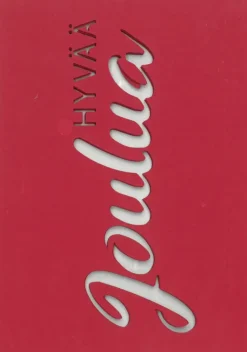 J.K. Primeco Askartelutarvikkeet<Koristekortti Hyvaa Joulua Punainen 5 Kpl