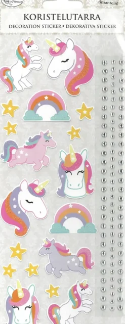 J.K. Primeco Askartelutarvikkeet<Koristelutarra Yksisarvinen