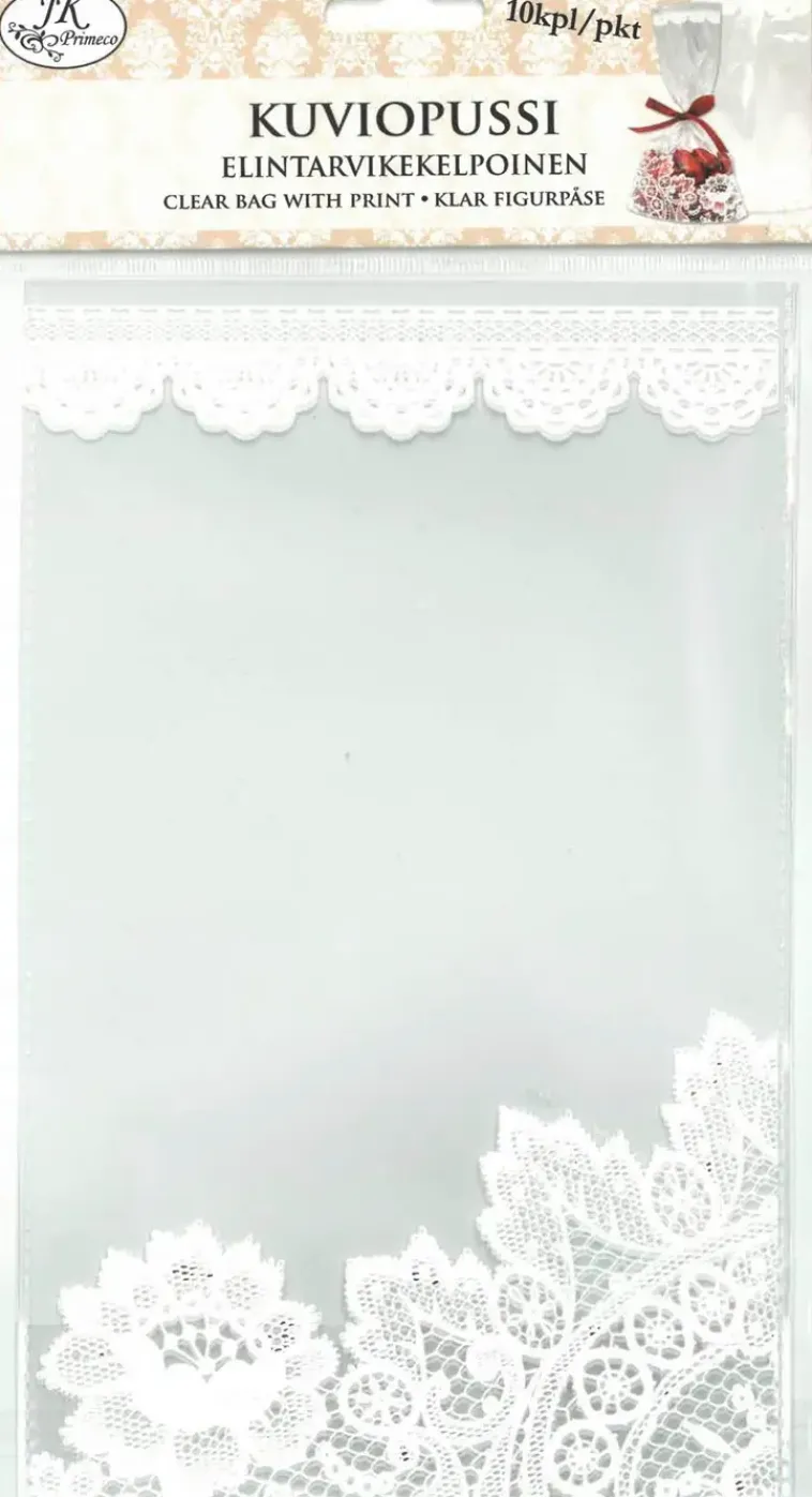 J.K. Primeco Askartelutarvikkeet>Kuviopussi Pitsi 10Kpl/Pkt