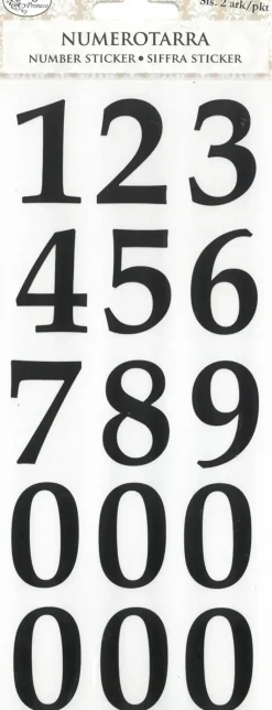 J.K. Primeco Askartelutarvikkeet<Numerotarra Keskikoko 2Ark