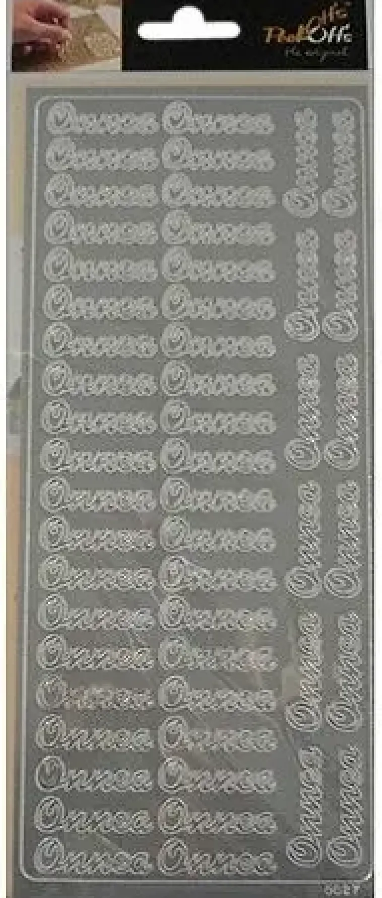 J.K. Primeco Askartelutarvikkeet>Onnea -Aariviivatarra Hopea