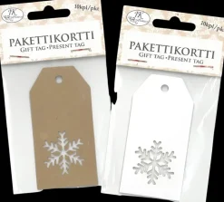 J.K. Primeco Askartelutarvikkeet<Pakettikortti Lumihiutale 10 Kpl