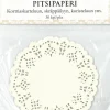 J.K. Primeco Askartelutarvikkeet<Pitsipaperi Ympyra Valkoinen 30Kpl/Pkt