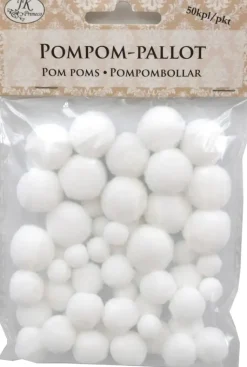 J.K. Primeco Askartelutarvikkeet<Pompom-Pallot 50 Kpl