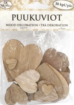 J.K. Primeco Askartelutarvikkeet<Puukuvio Sydanlajitelma 30 Kpl