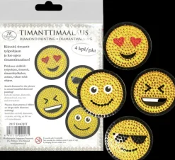 J.K. Primeco Askartelutarvikkeet<Timanttimaalaus Emoji 4Kpl