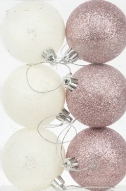 NNX Sesonkijuhlatarvikkeet>Joulupallo 6 Cm Glitter 6 Kpl