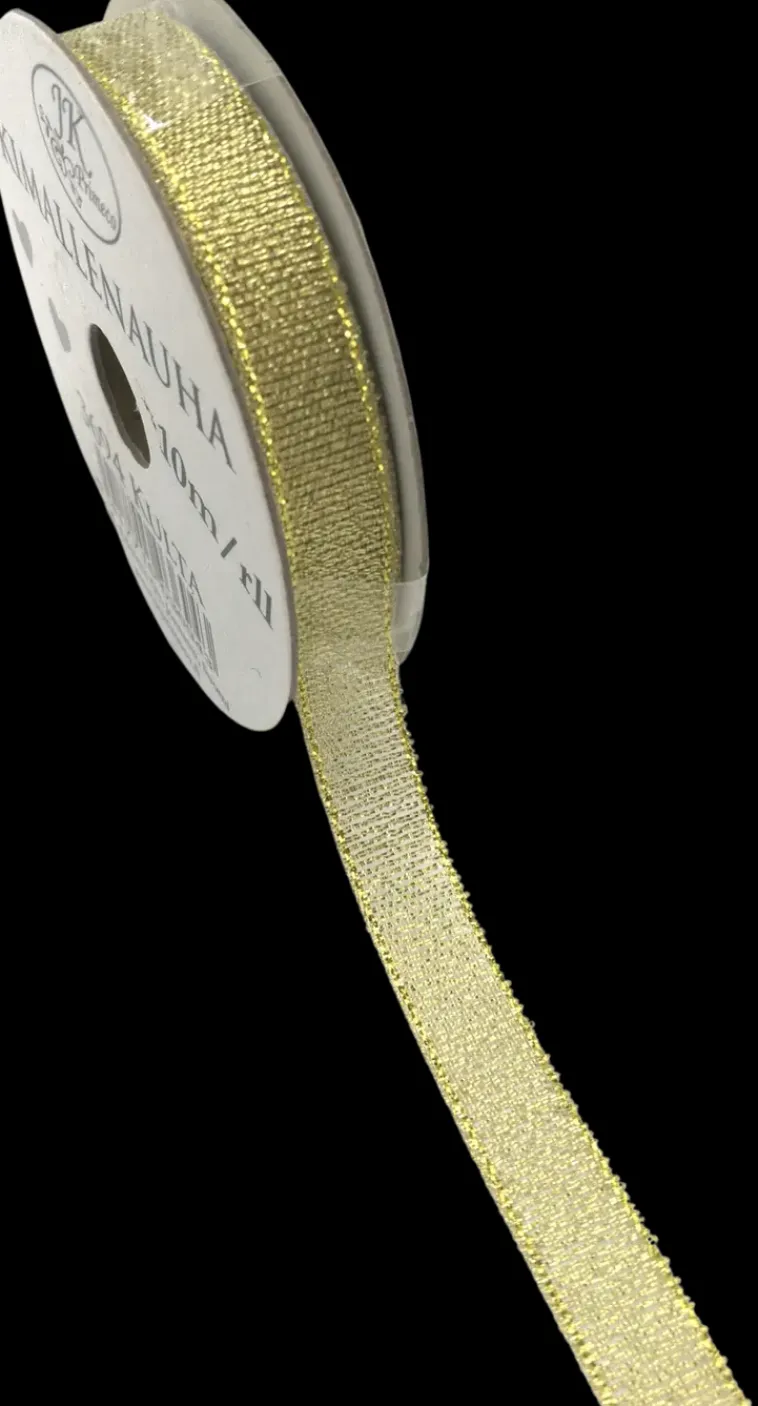 J.K. Primeco Askartelutarvikkeet>Kimallenauha Kulta 10M