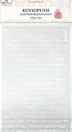 J.K. Primeco Askartelutarvikkeet>Kirkas Pussi Hyvaa Joulua Valkoinen 10Kpl/Pkt