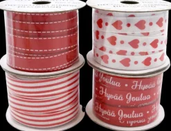 J.K. Primeco Askartelutarvikkeet<Kuvionauha Joulu Punainen 1Cm X 5M