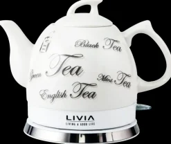 Livia Kahvi Ja Tee<Keraaminen Vedenkeitin 1,0 L Valkoinen