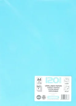 Luontevat Paperitarvikkeet>A4 50 Kpl Varillinen Tulostuspaperi 120 Gsm Vaaleansininen