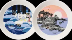 Moomin Arabia Finland Astiat>Moomin Arabia Lumilyhty Ja Muumi Lautassetti 19 Cm