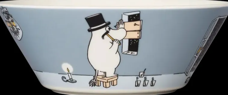 Moomin Arabia Finland Astiat>Moomin Arabia Muumi Muumipappa Kulho 15Cm Harmaa