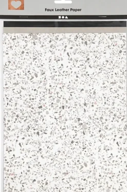 Nellen Askartelutarvikkeet<Nahkapaperi, Arkki 21X27,5+21X28,5+21X29,5 Cm, Paksuus 0,55 Mm, Harmaa, Valkoinen, Musta, Yksi Varillinen, Yksi Kuvioitu Ja Yksi Foliopinnalla Oleva Arkki, 3Ark